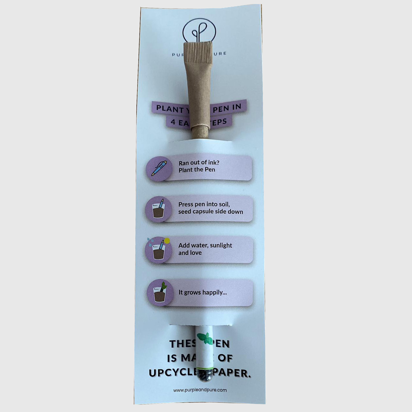 Plantable Pens ( Single Pen with Leaflet ) 