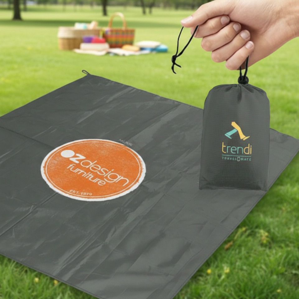 On-The-GO Waterproof Picnic Mat with Pouch