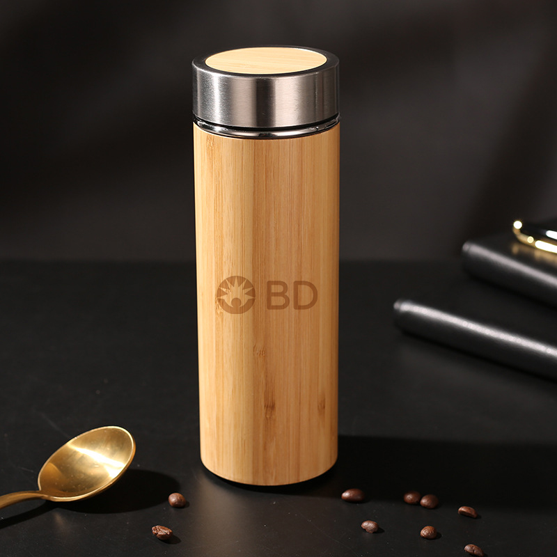 500ml Double Wall Bamboo Flask
