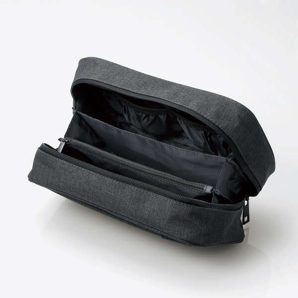 ELECOM Multi Double Zipper Organizer Pouch