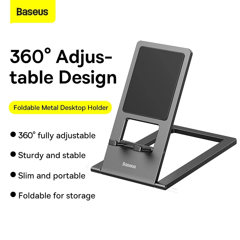 Baseus Foldable Metallic Desktop Phone and Tablet Holder