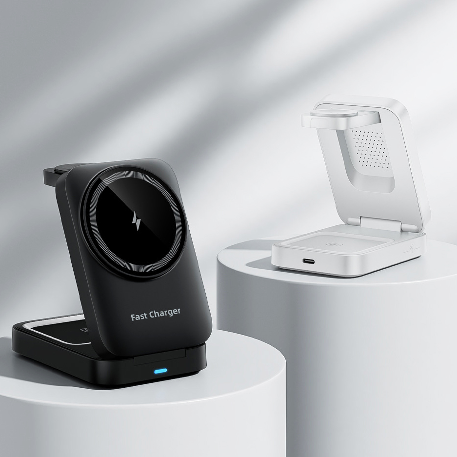 15W Foldable 3 in 1 Wireless Charger