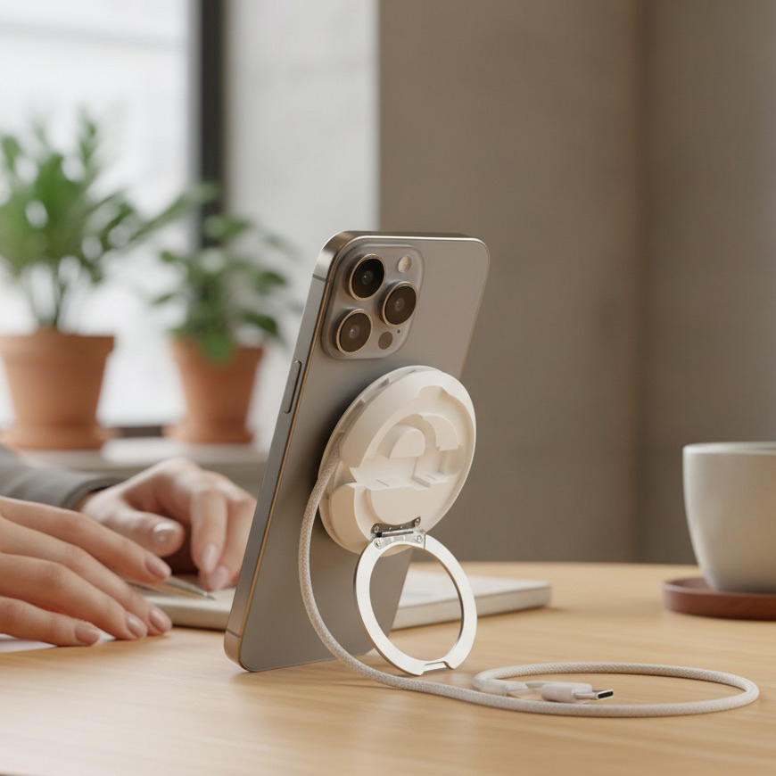 2 in 1 Portable Magnetic Charger with Stand