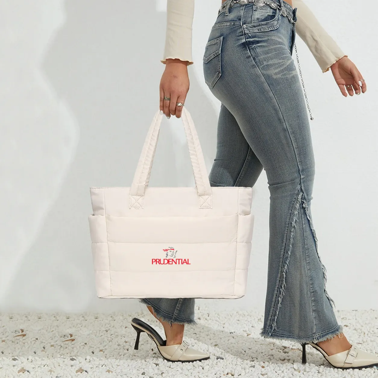 Puffy Quilted Tote Bag
