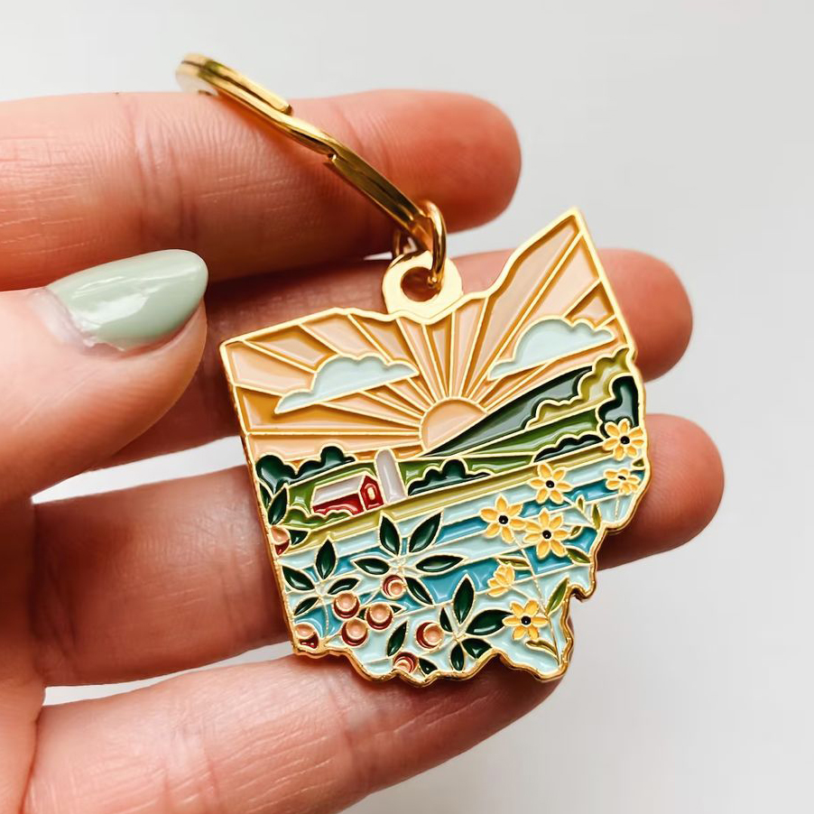 Enamel Custom Keychain