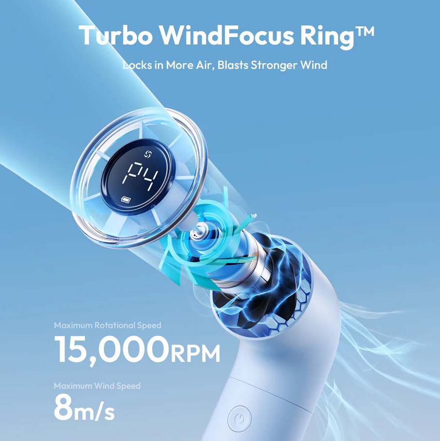 Aecooly 2,000mAh Aero Handheld High-Speed Fan 