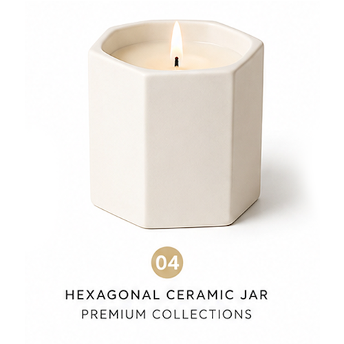Hexagonal Ceramic Jar