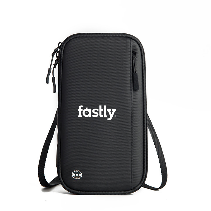 Multi-Functional RFID Passport Wallet with Sling