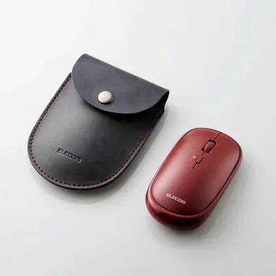 ELECOM Bluetooth 2.4GHz Mouse ( With Leather Pouch ) - Mouse ELECOM Bluetooth 2.4GHz Mouse ( With Leather Pouch ) - Mouse