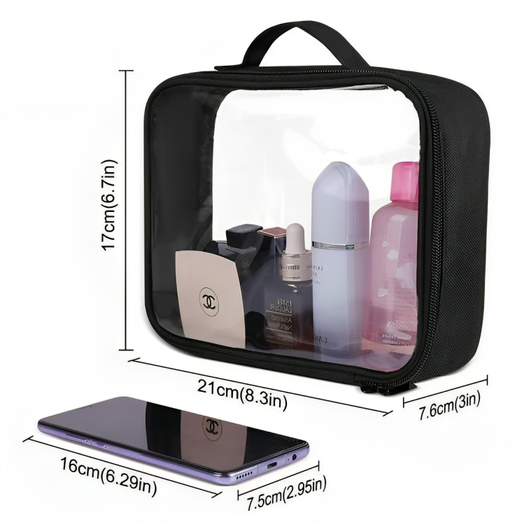 Clear Toiletry Bag with Handle 