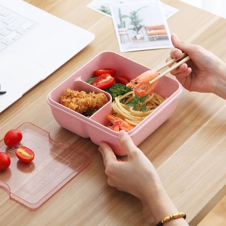 1100ml Willow Wheat Straw Lunch Box