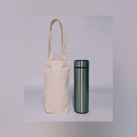 Canvas Bottle / Cup Tote Bag