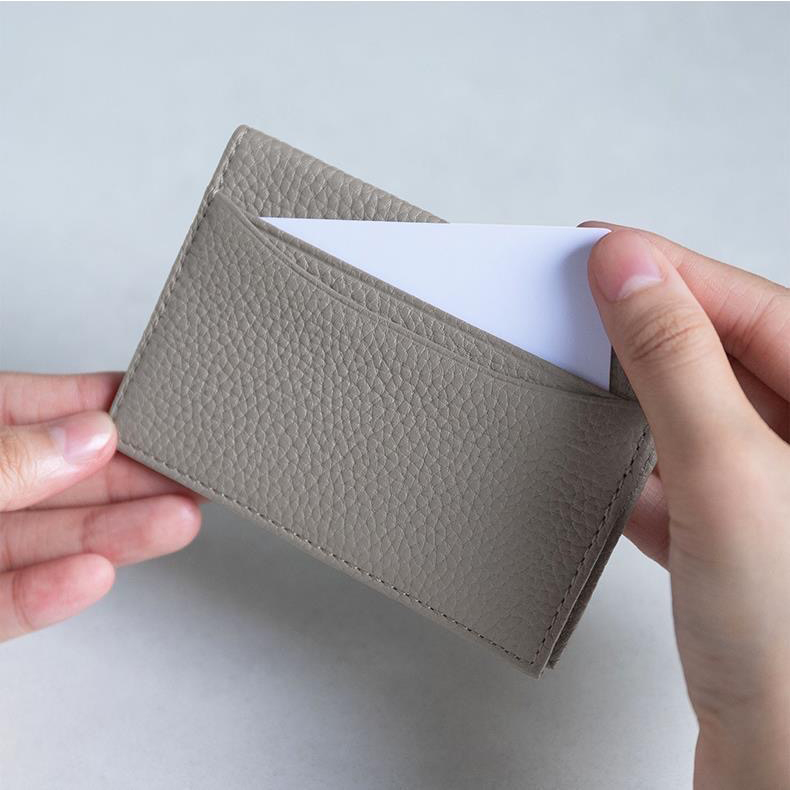 Premium Pebble PU Card Holder