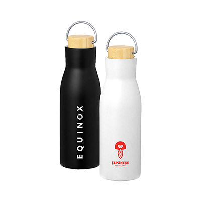 450ml OPPA Double Wall Stainless Steel with Bamboo Cap Handle