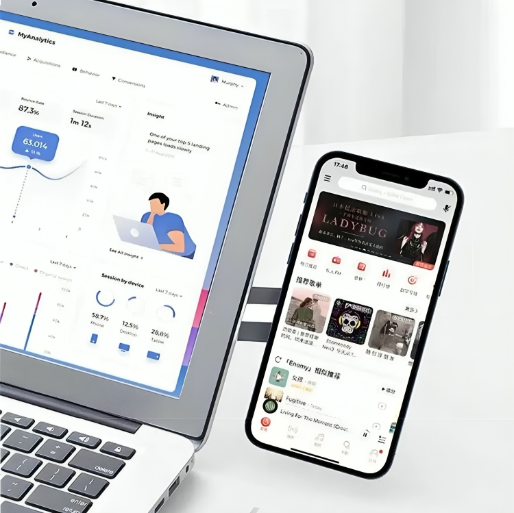 Snap Magnetic Phone Mount (Adhesive Backing)