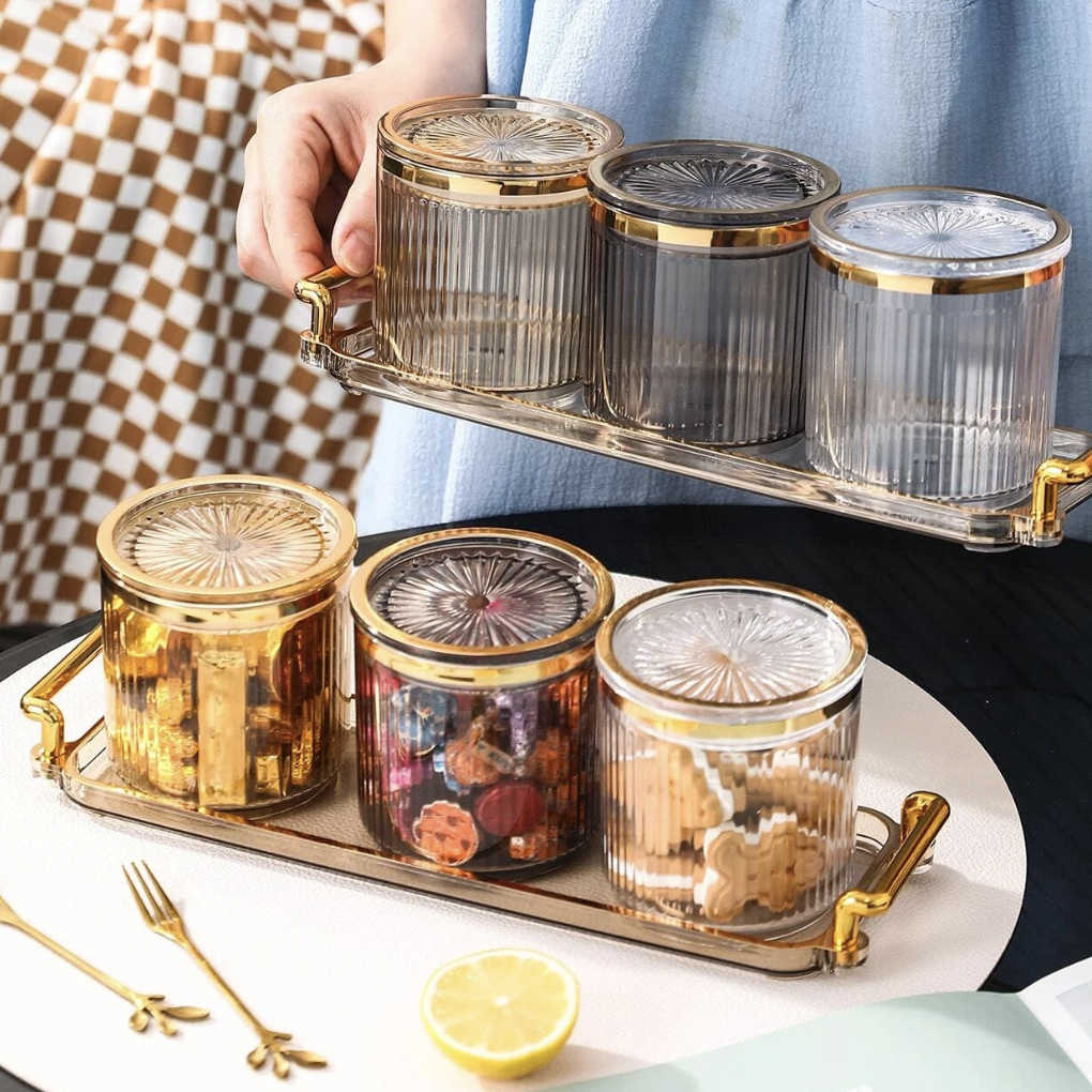 Set of 3 Airtight Snack Container 