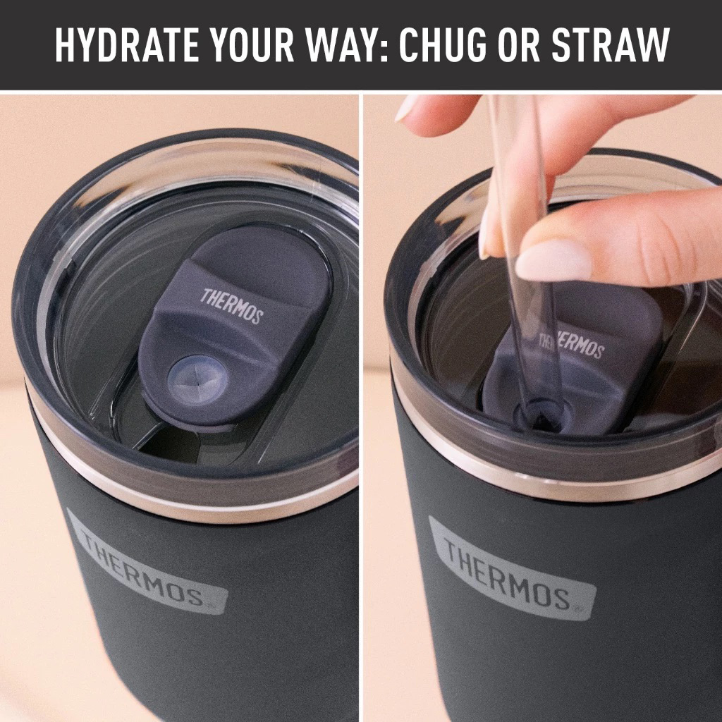 Thermos  ICON Mug with Slide Lock Lid and Straw (1200ml)