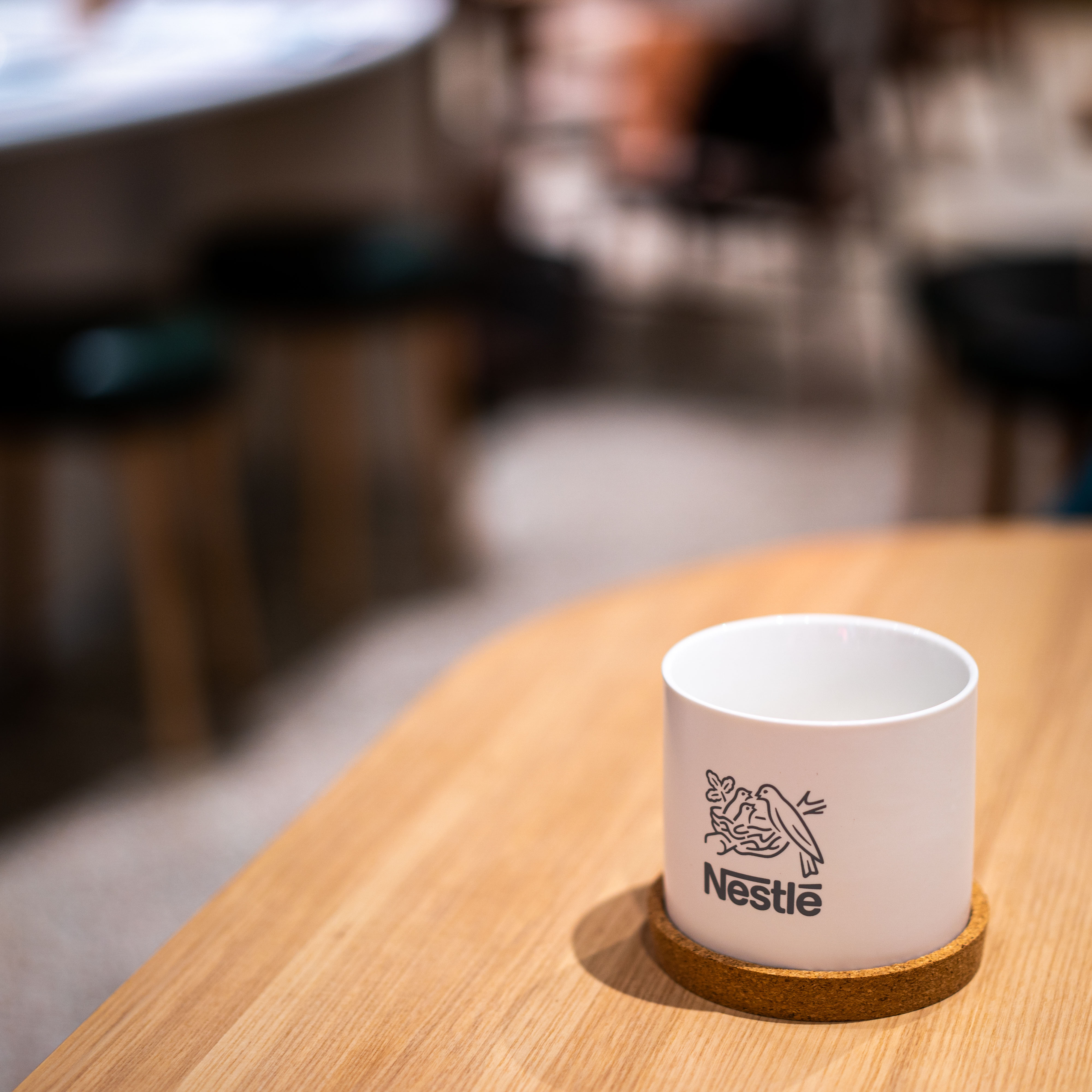 500ml Premium Ceramic Mug with Cork Coaster Set