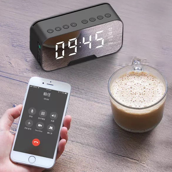Wireless Bluetooth Speaker (with Clock and Radio)