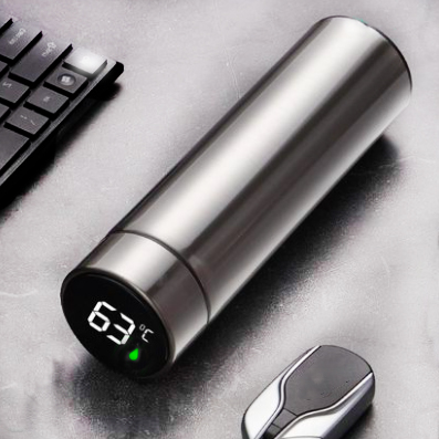 500ml Vacuum Flask with Temperature Display & Tea Infuser