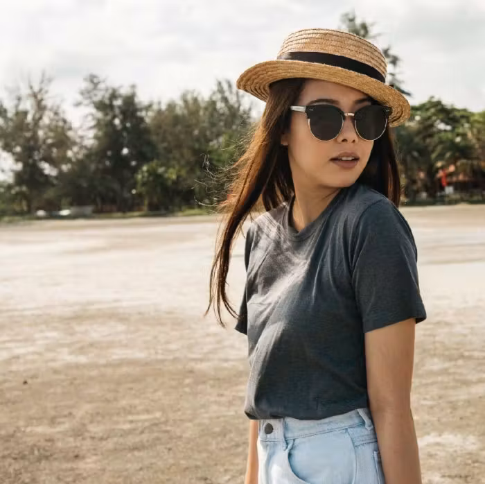 Plain Cotton Round Neck T-Shirt