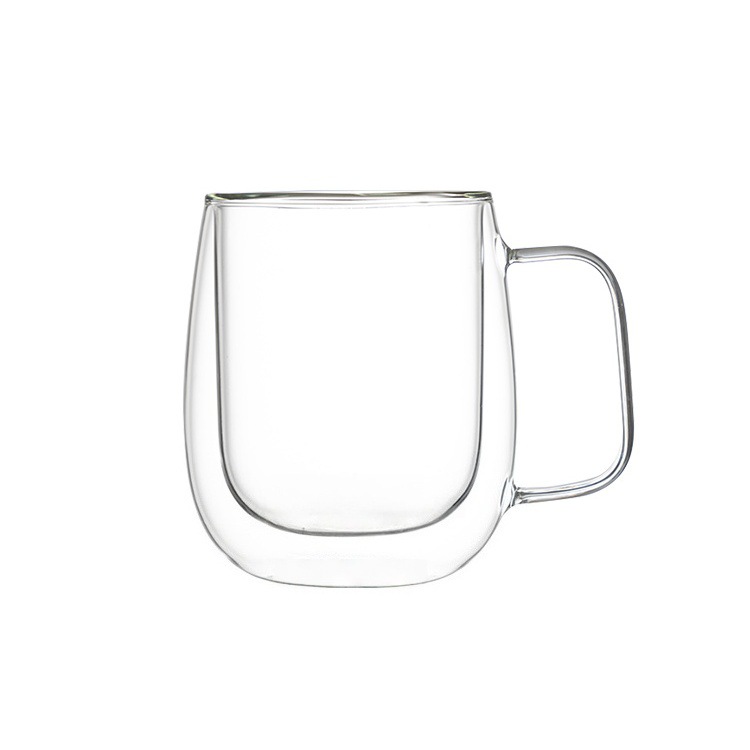 350ml Double Wall Thermal Glass Mug