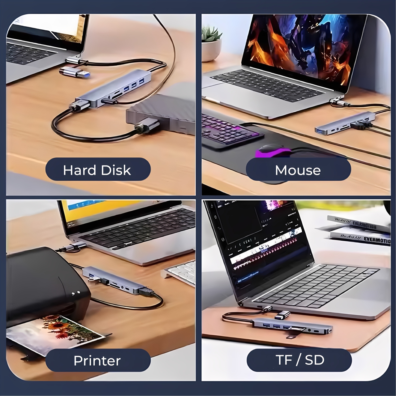 8-in-1 Ultra Hub (with Type-C + USB A)