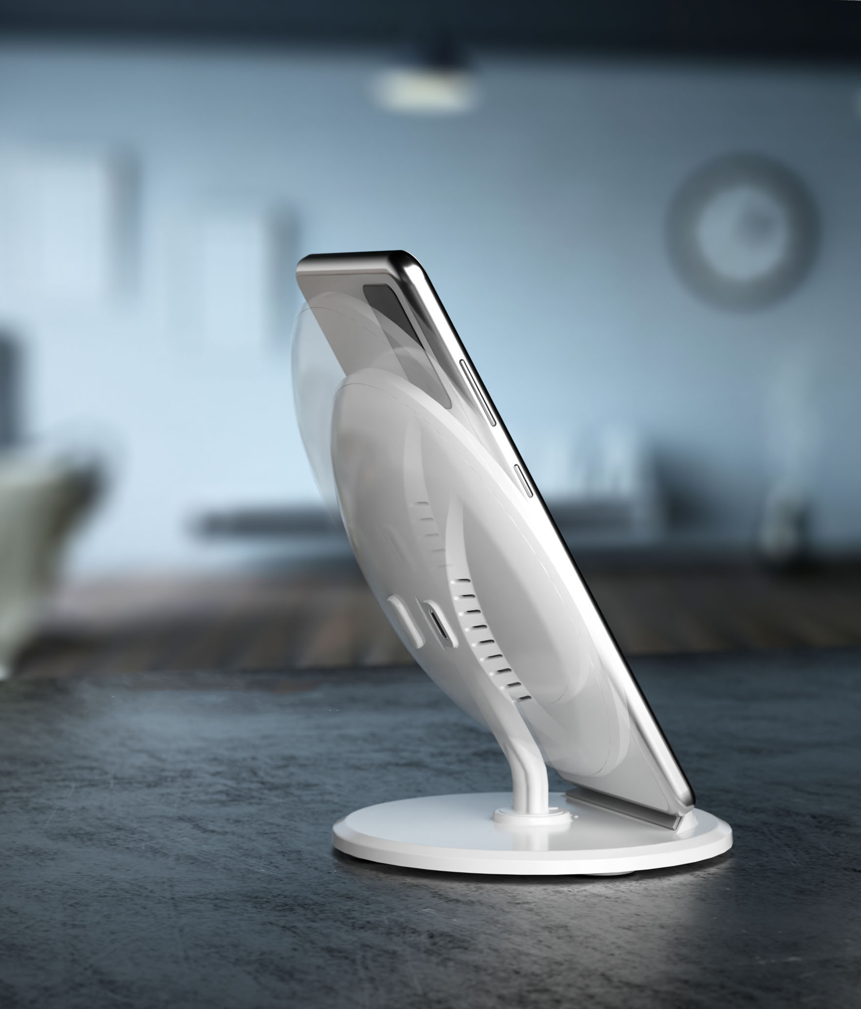 Halo Adjustable 10W Wireless Charger Phone Holder