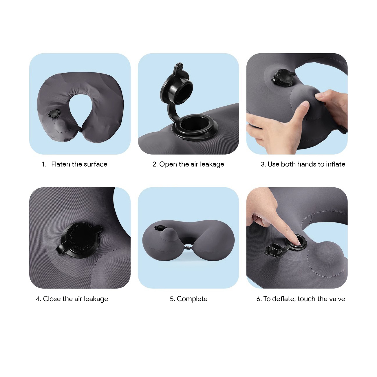 Silky Travel Pillow (Inflatable)