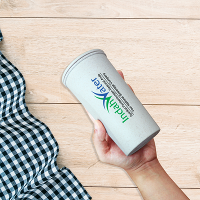 400ml Natural Eco-Wheat Tumbler