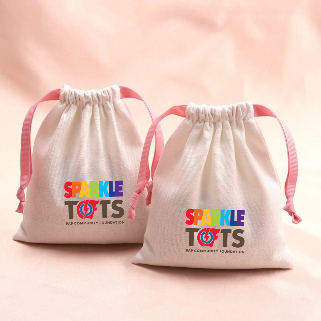 Small Basic Cotton Drawstring Pouch