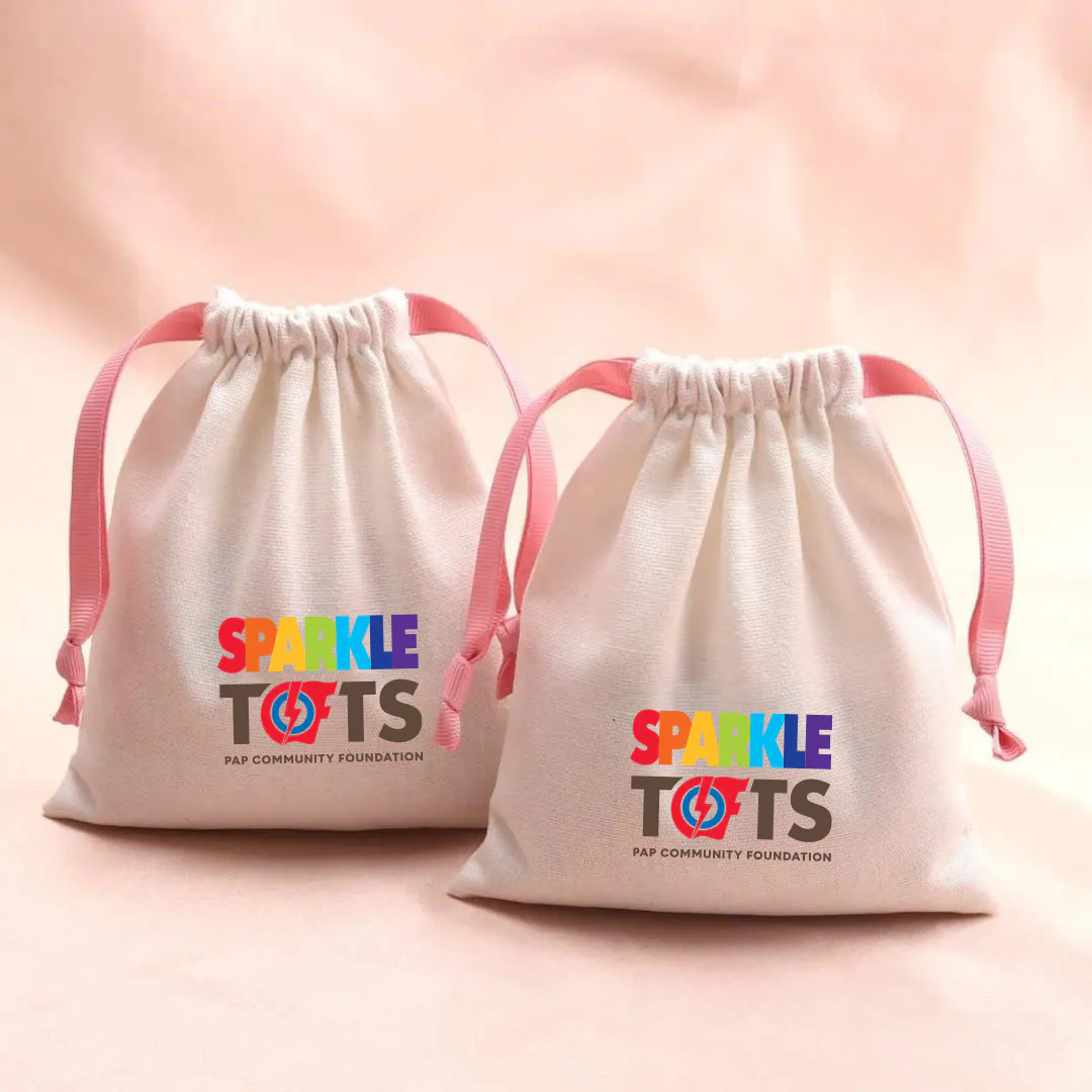 Small Basic Cotton Drawstring Pouch
