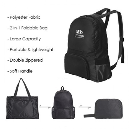 MX 2-in-1 Foldable Poly Travel Backpack