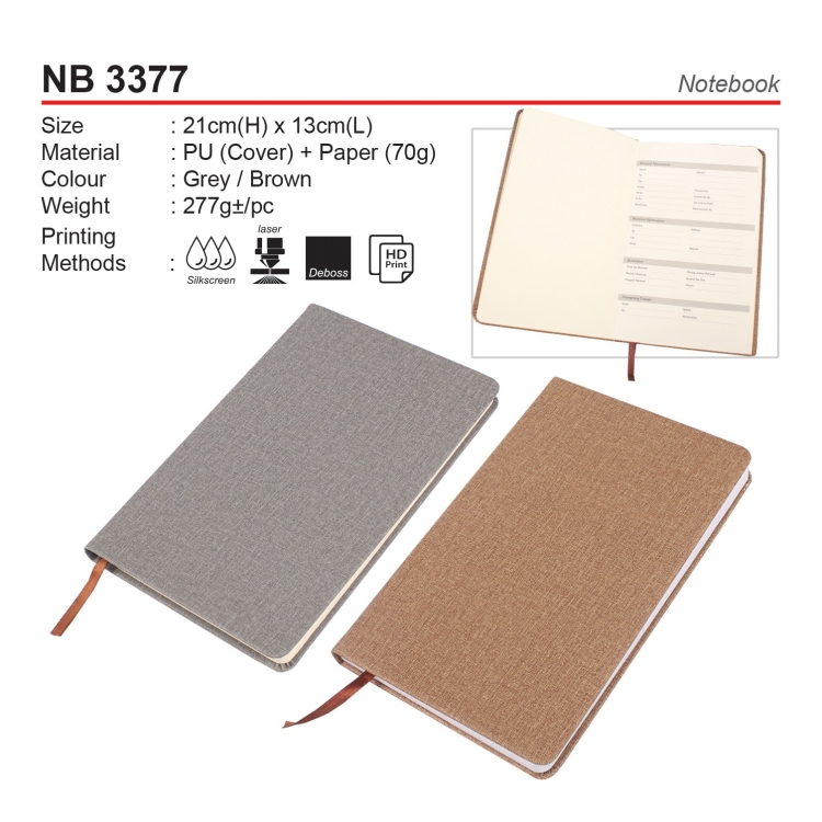Vena A5 PU Leather Notebook