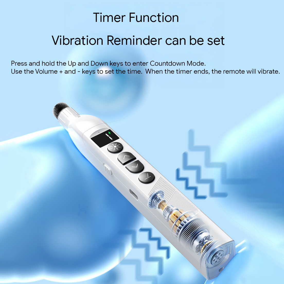 55cm Stride Rechargeable Presenter with Battery Display 