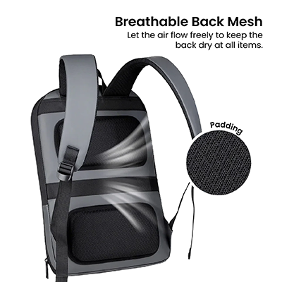 15.6'' SLIM Expandable Laptop Backpack