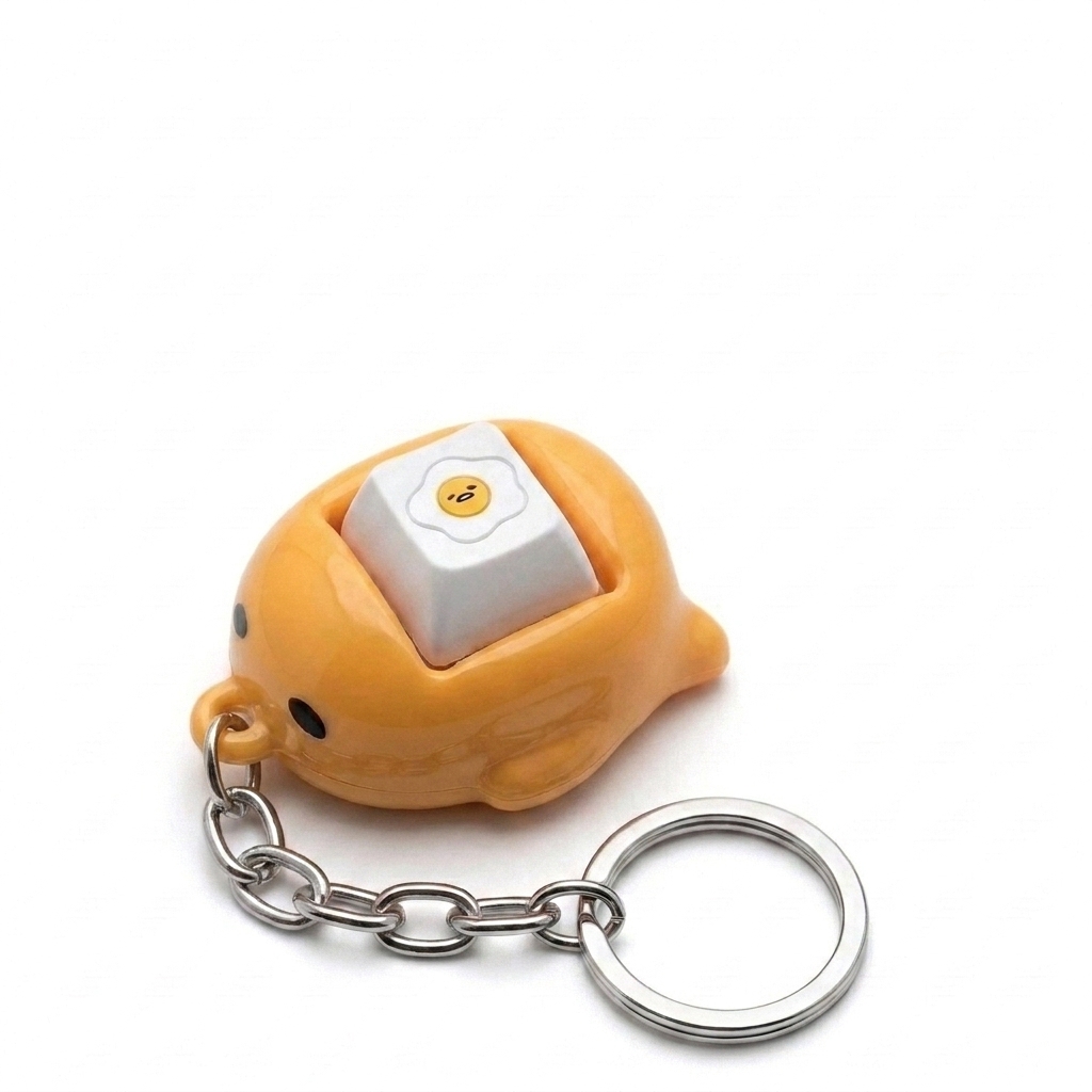 Custom PVC Fidget Keycap Clicker Keychain - Custom Keychains - 1x1 Custom PVC Base