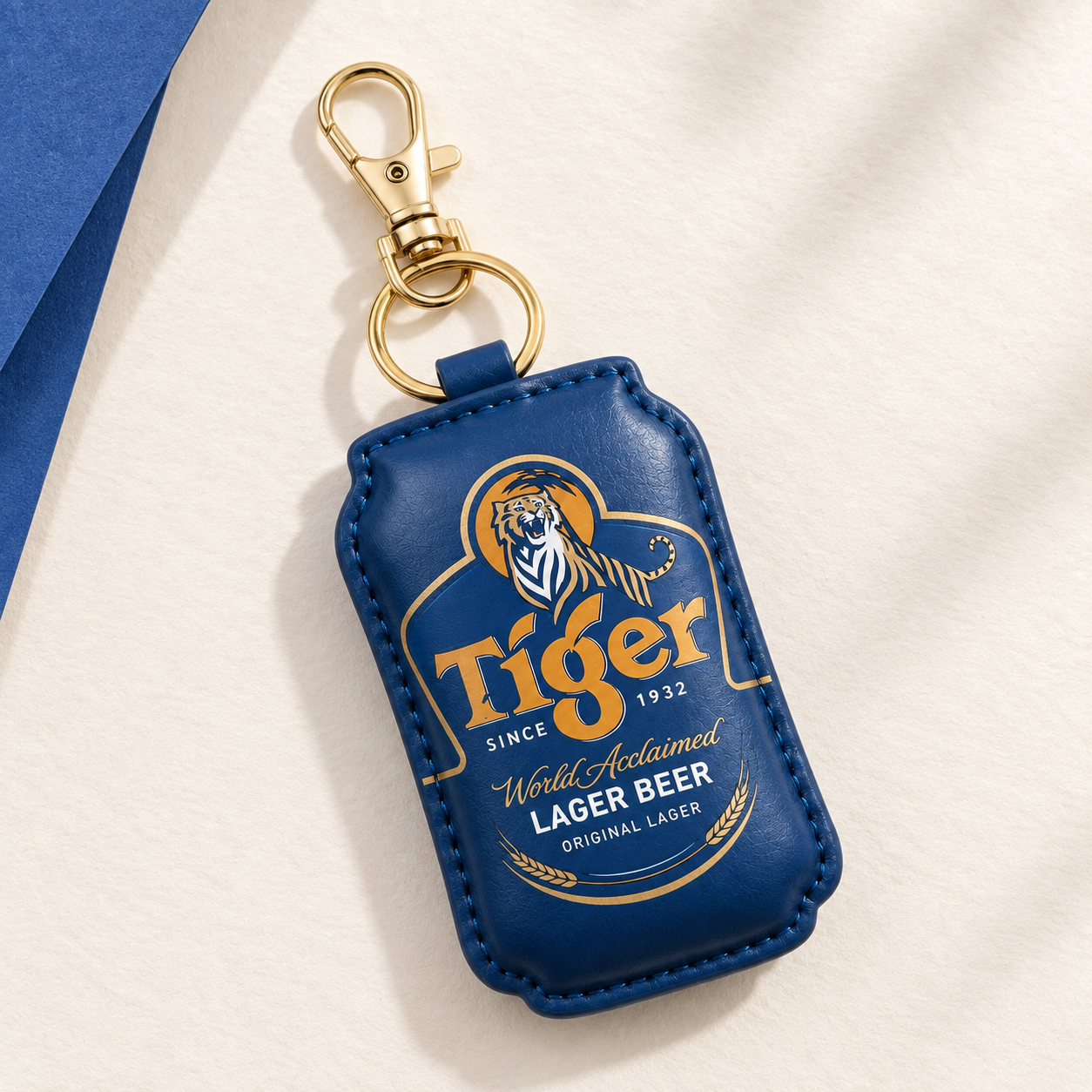 Custom PU Leather Keychain with Print