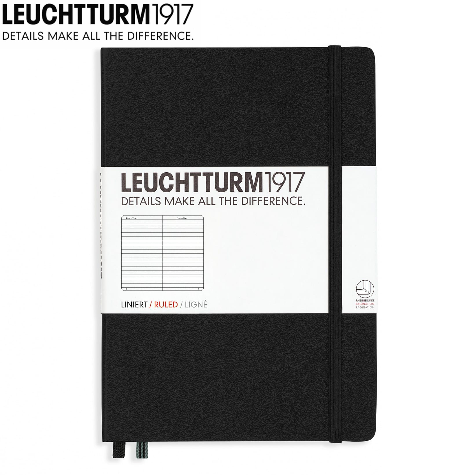 Leuchtturm1917 Hardcover A5 Notebook - Ruled
