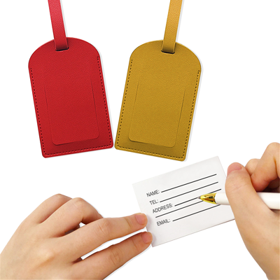 HIS PU Luggage Tag Holder