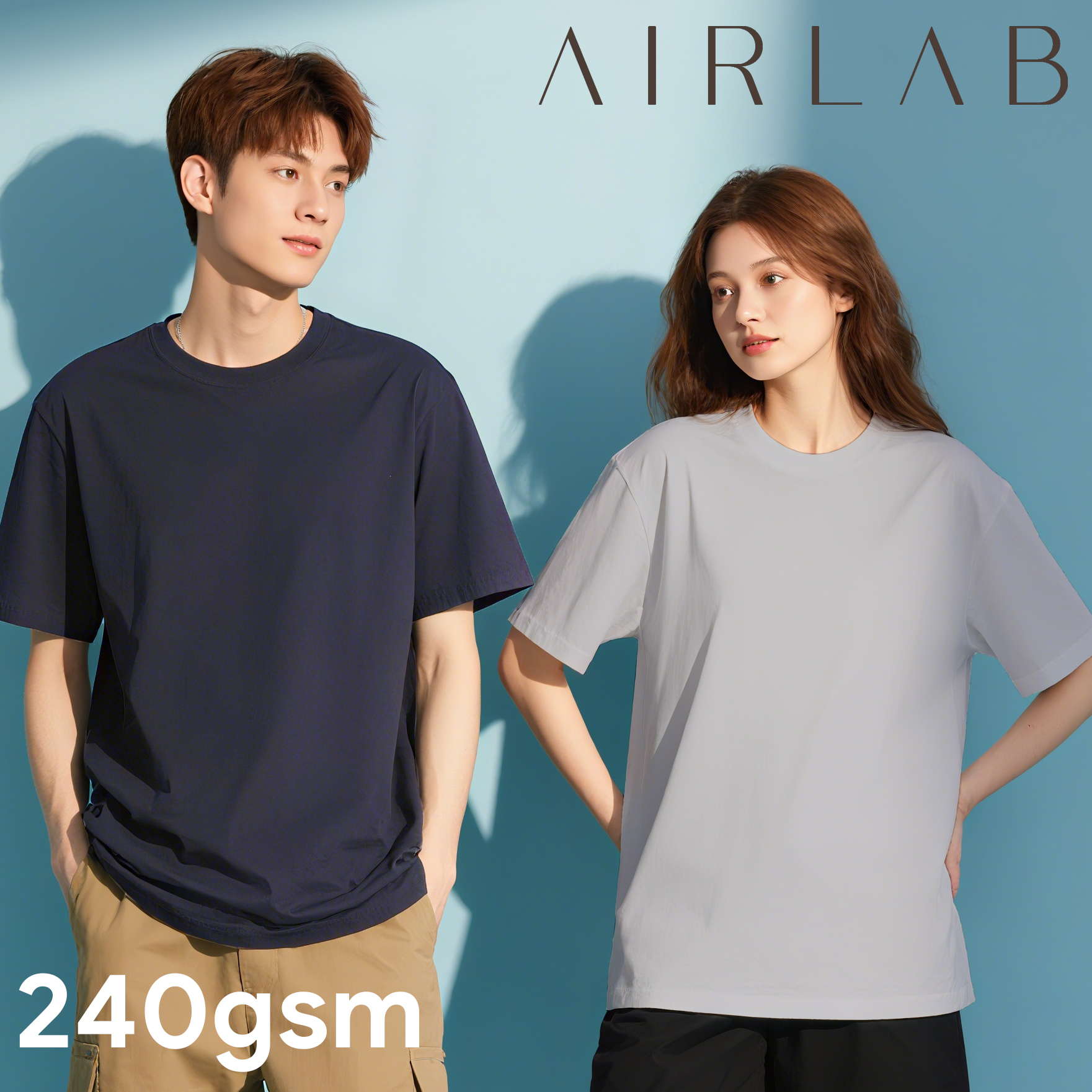 	AIRLAB Vero Relaxed Fit Cotton Round Neck T-Shirt
