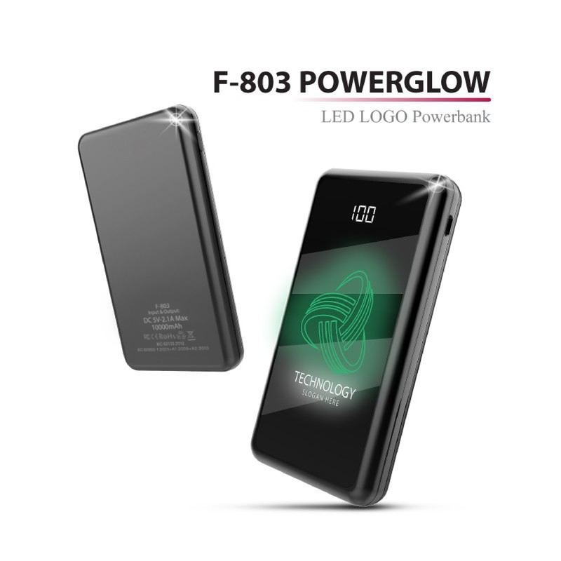 10000mAh GLOW LED Light Up Powerbank