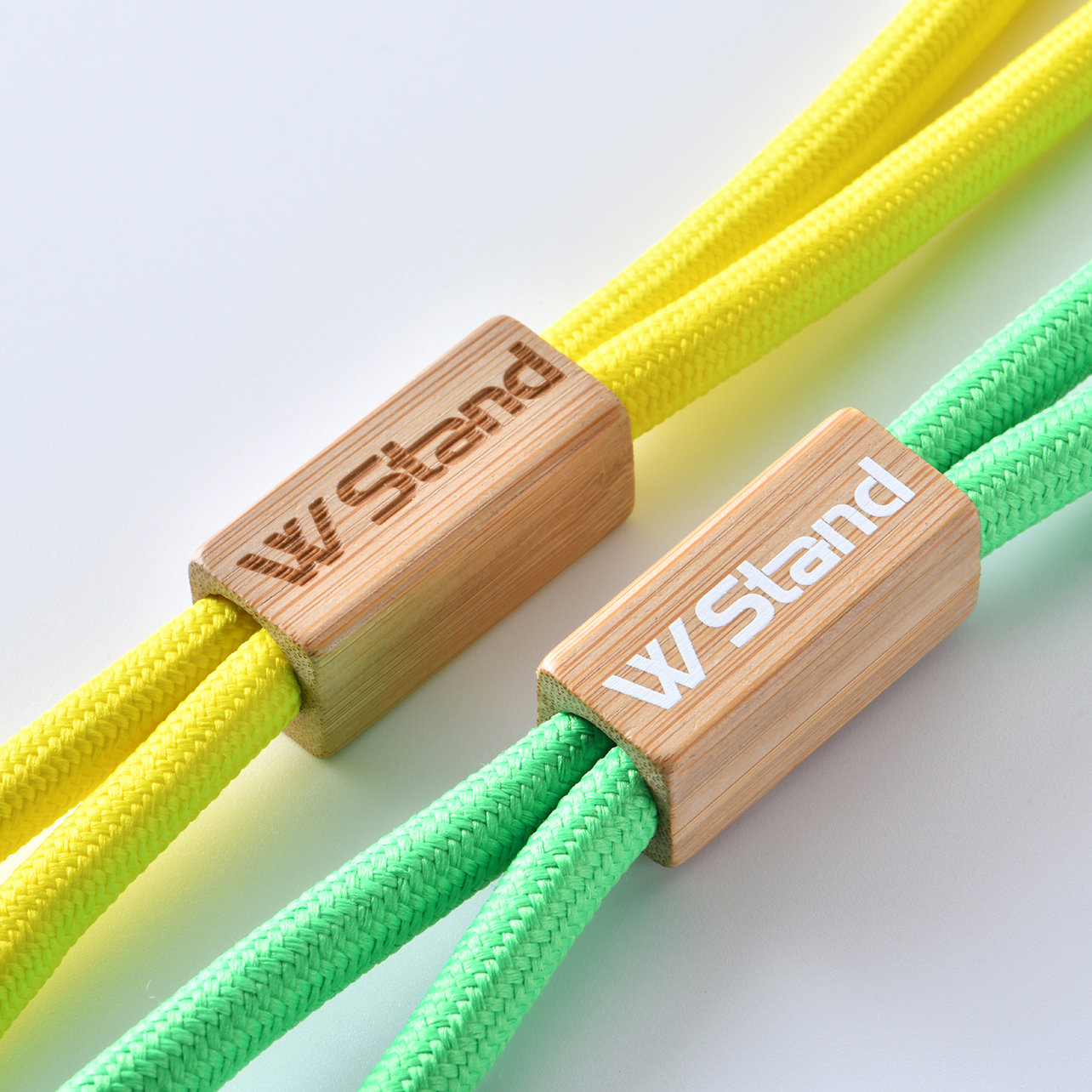 RPET Lanyard with Bamboo Slider