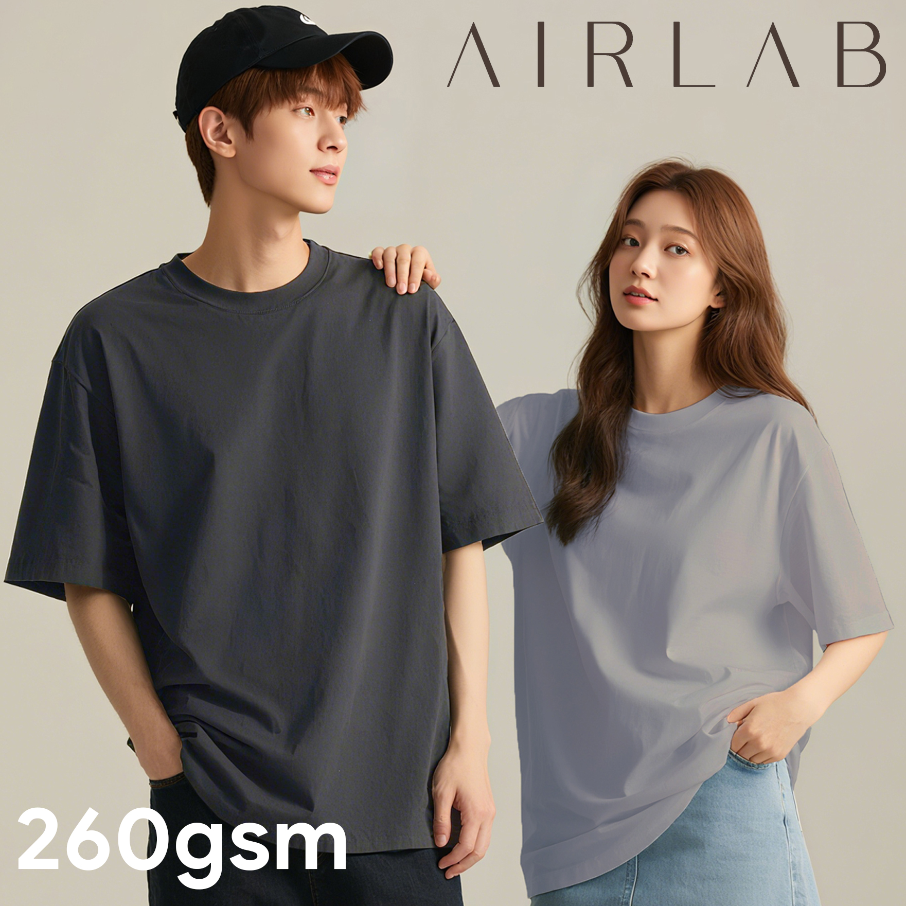 	AIRLAB CoolTouch SORONA Oversized Cotton Round Neck T-Shirt