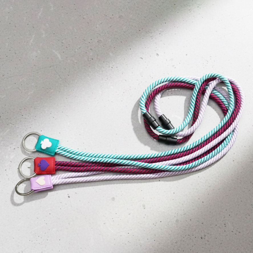 Loop Polyester Lanyard with PVC Tag