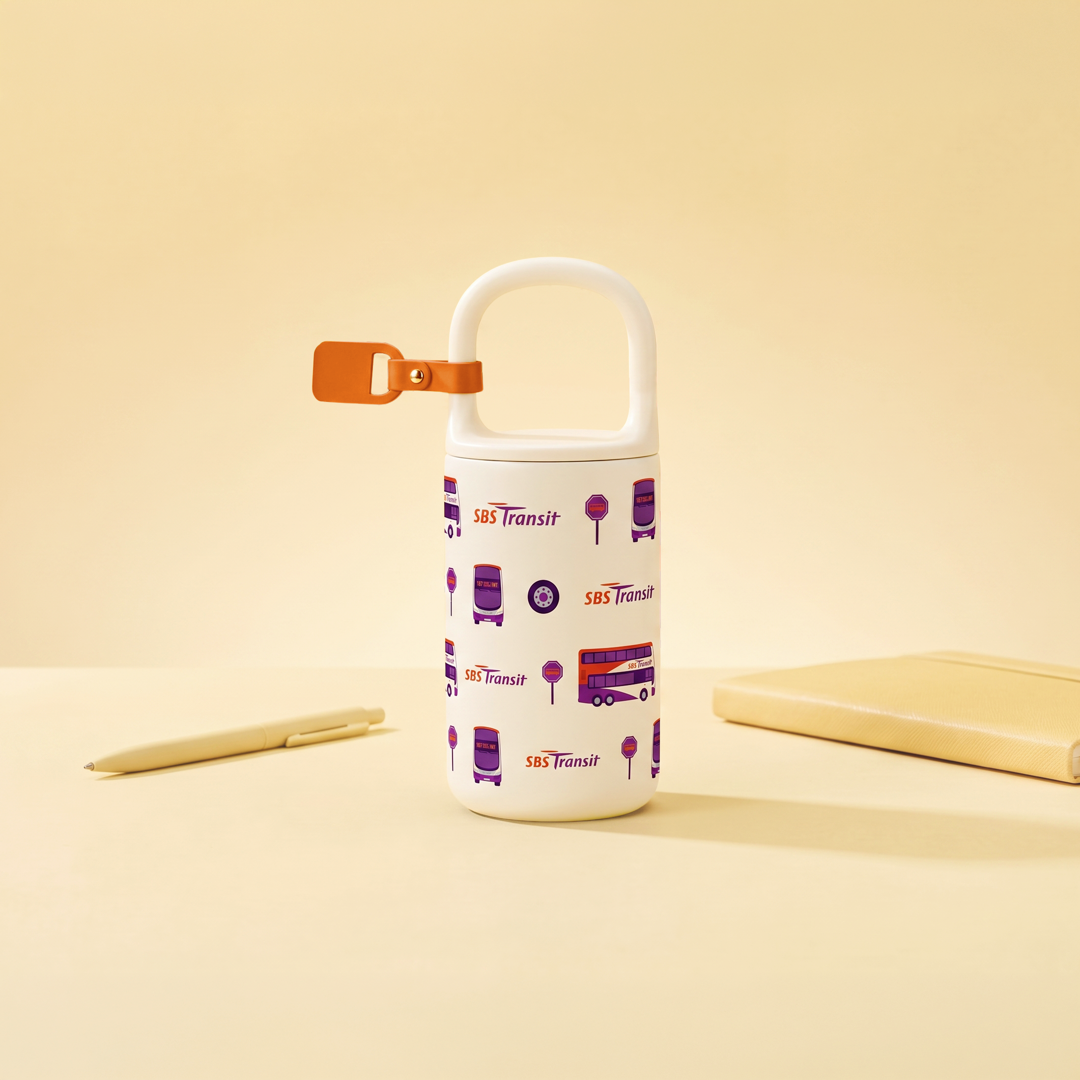 Printed Bottle With Carry Handle — customised gift