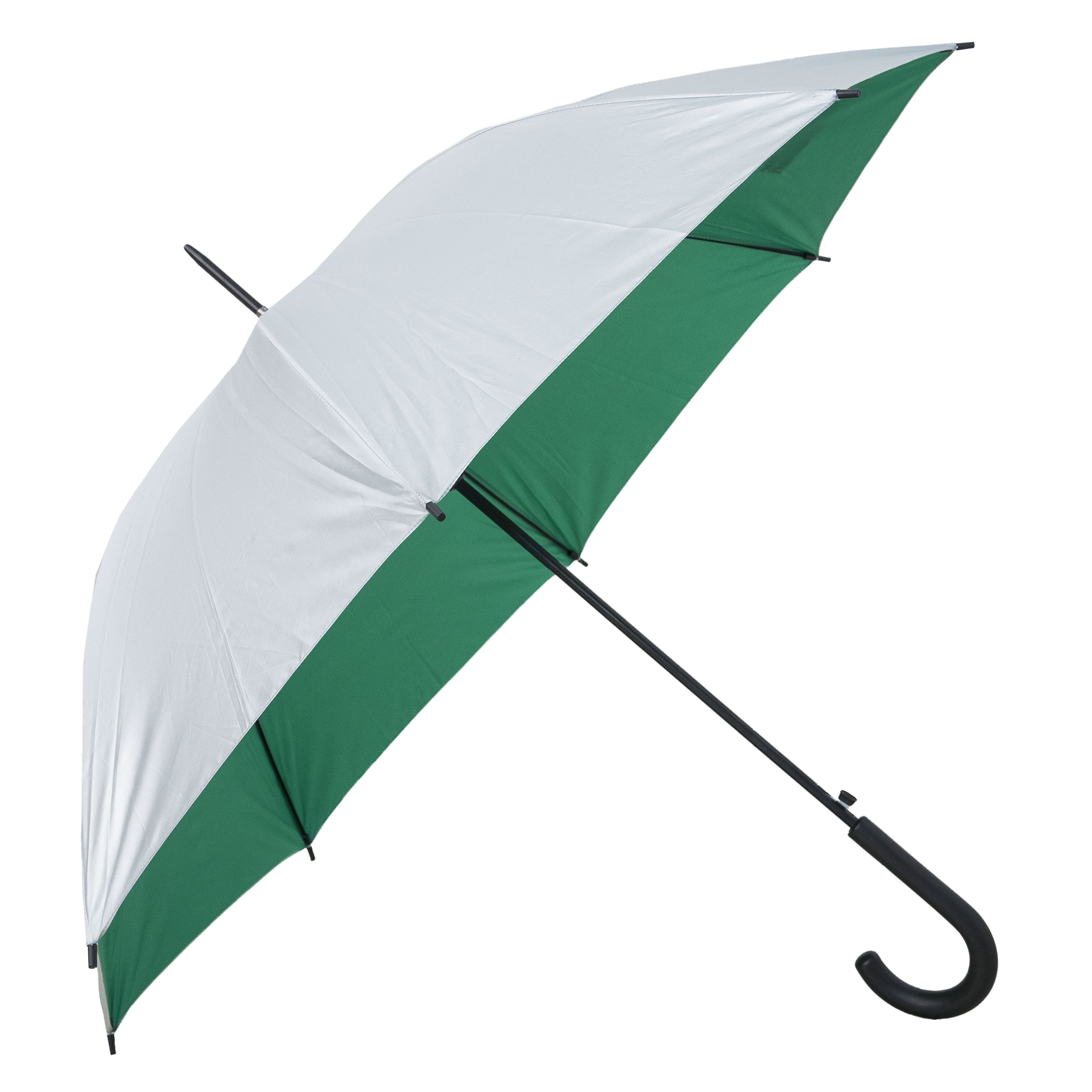 24'' Classic J-Hook Umbrella (Silver Coating)