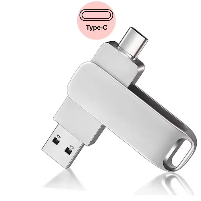 Flipper Metallic OTG USB Thumb Drive (With Type-C)