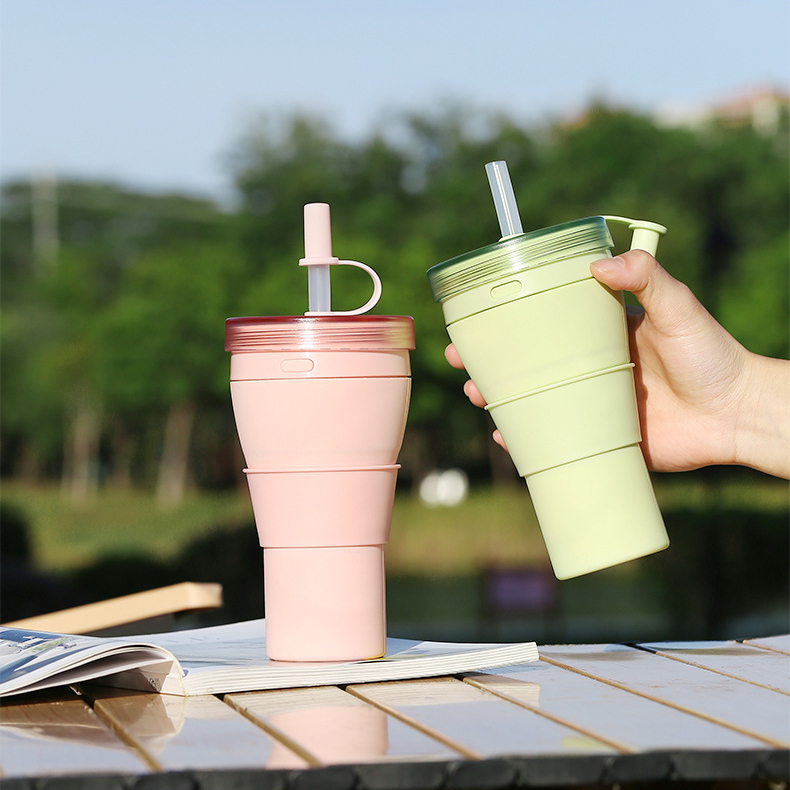 480ml Silicone Collapsible Juice Cup