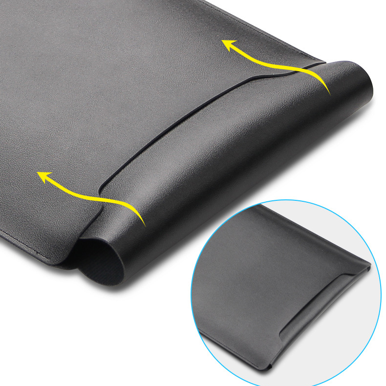 13/15 Inch Portrait PU Leather Laptop Sleeve 